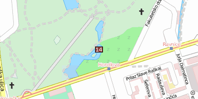 Zoo Zagreb Stadtplan